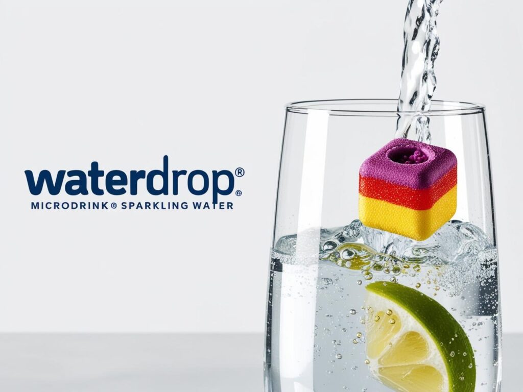 Benefits of Waterdrop UK products- A waterdrop® Microdrink is a small, sugar-free cube that adds an instant burst of fruity flavour to any water in just 3 simple steps (3)
