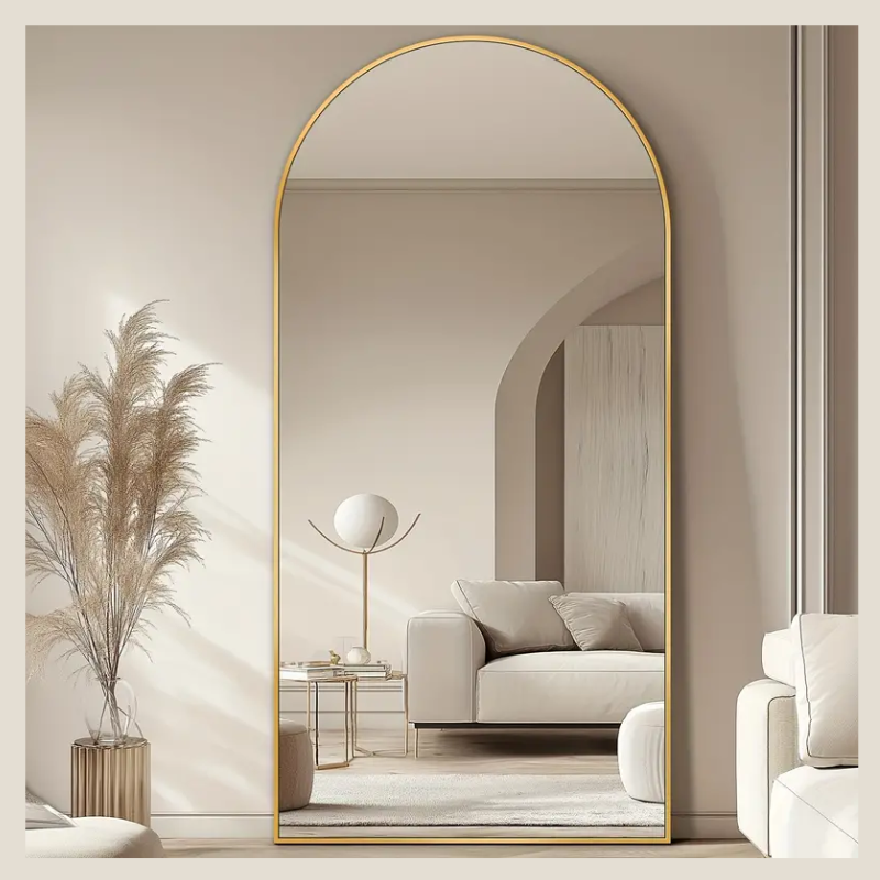 Oversized Arched Floor Mirror Freestanding (1)