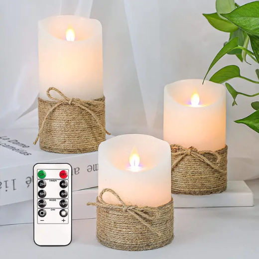 Set3pcs, Flameless Candles, LED Candles, Battery Flickering Candles
