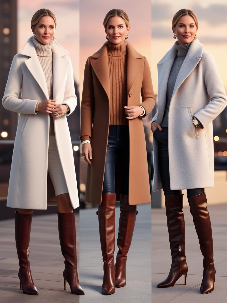 leather tall boots