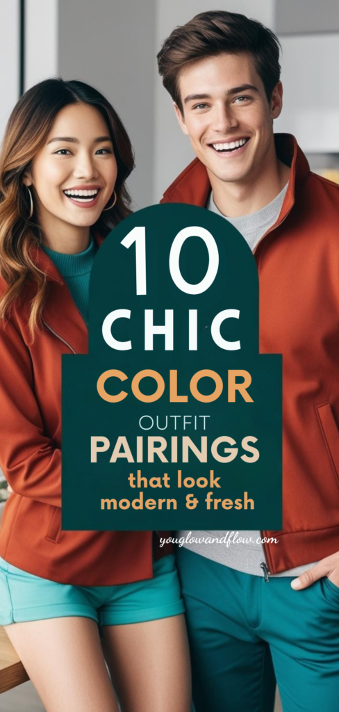 10 Chic Color Outfit Pairings That Look Fresh and Modern (3) teal & rust color pairing