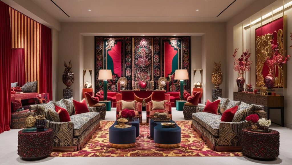 maximalism interior with a twist of minimalism