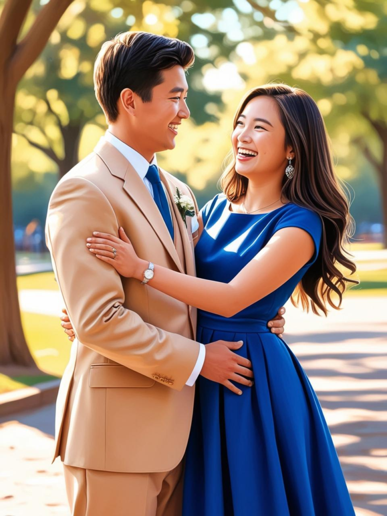 Cobalt Blue & Warm Beige