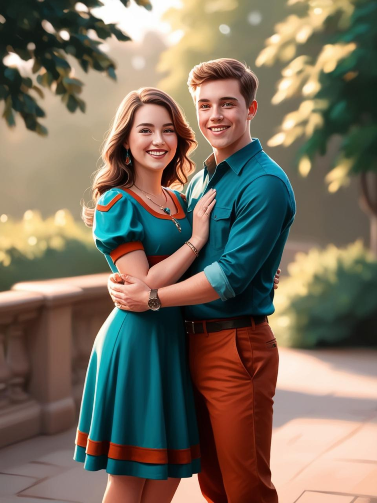Teal & Rust